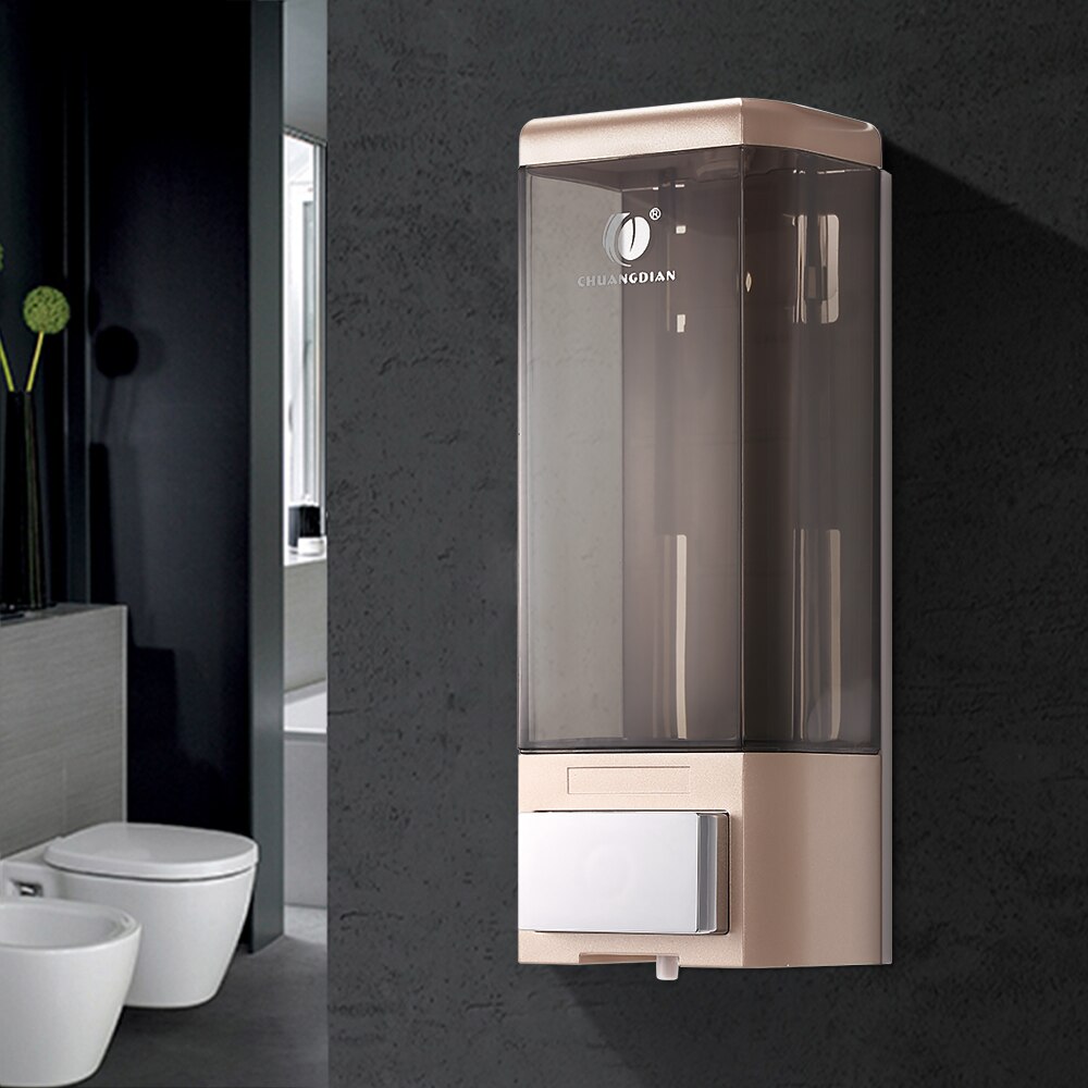 500ml Liquid Soap Dispenser Kitchen Soap Dispenser Pump Wall Mounted Bathroom Shower Liquid Lotion Hand Touch Soap Dispenser