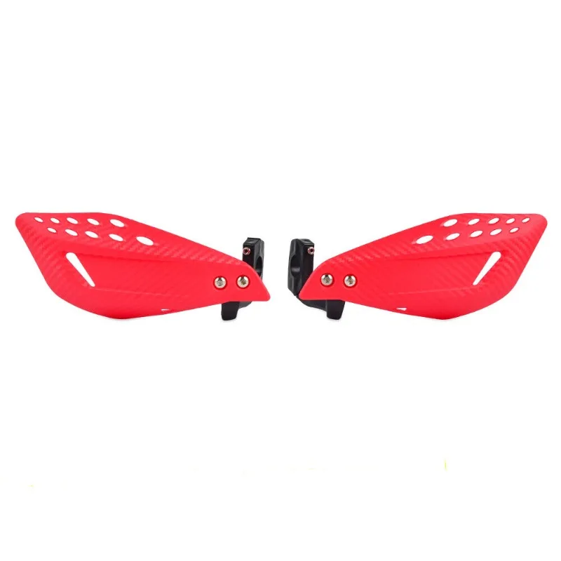 Motocross stuur handguard beschermer met 22 mm handbeschermers bescherming voor motorfiets dirt pit bike ATV quads enduro: Rood