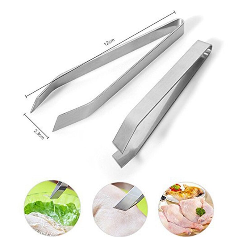 4X Professionelle Desareter Schellen in Edelstahl Fisch Klemme Fisch Klemme Pinzette Fisch Klaue Stopper Fisch Klemme