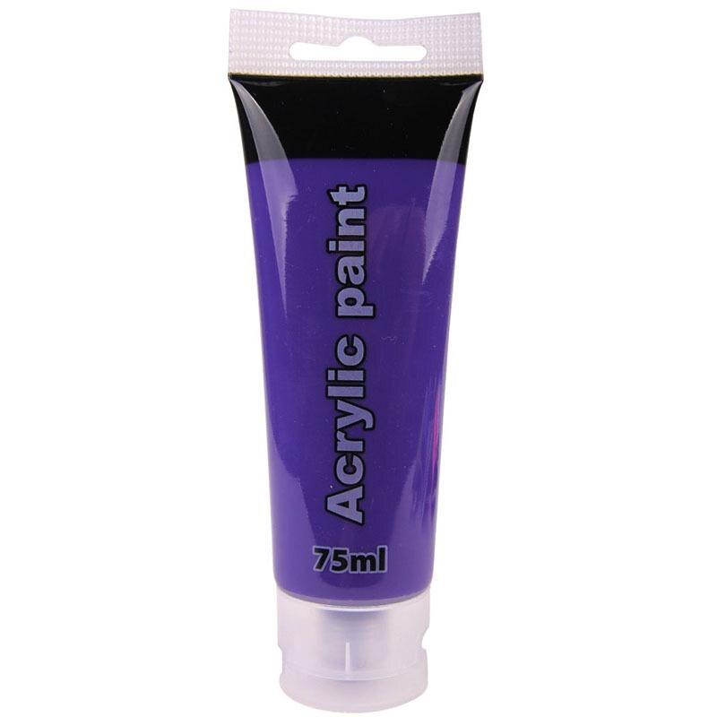 Tube de peinture acrylique 75ML étanche enfant dessin Graffiti sur: Purple