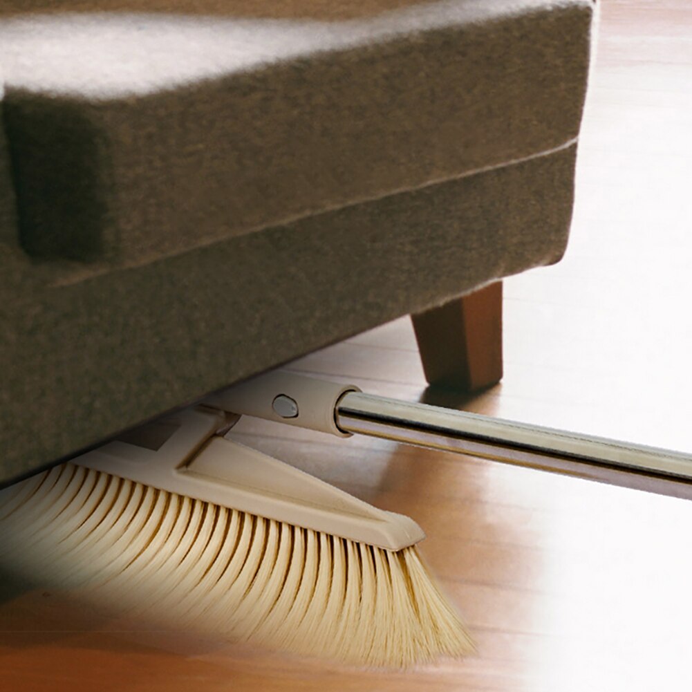 Long Handle Dustpan Extendable Broom Lazy Set Dustless Durable Accessories Household Cleaning Tool Broom Dustpan Suit