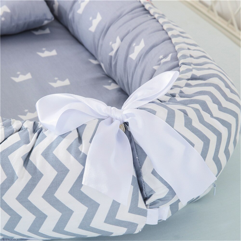 Portable Baby Crib Baby Bed Portable Newborns Bed Cot Baby Nest Cotton Children's Bed Portable Crib Folding Bed for Newborns