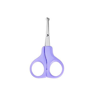 Newborn Baby Convenient Baby Care Safe Nail baby Stainless Steel Safety Nail Clippers Scissors Manicure Cutter Nail Care: Purple