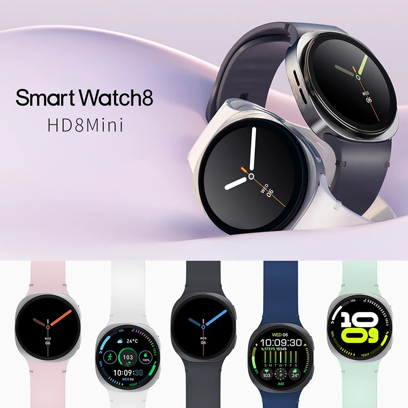 2026 Nuovi Orologi 8 mini accorto guarda GPS traccia Smartwatch impermeabile per uomo Donna saluto sport AMOLED Frequenza cardiaca Chiamata Bluetooth