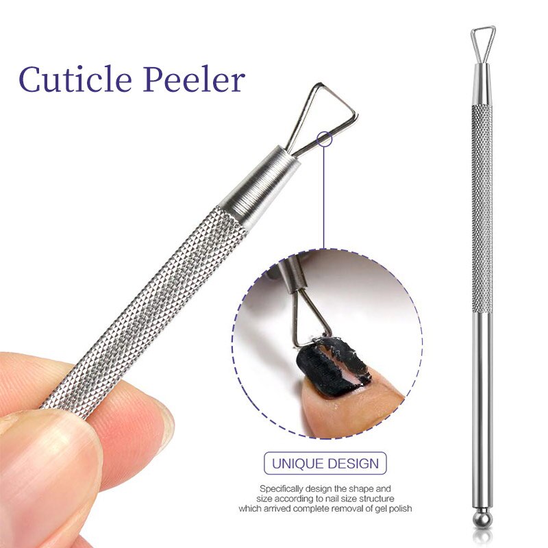 Manicure Nail Set Nail Art Tool Kits Cuticle Pusher Nail File Buffer Nagellak Remover Pedicure Nail Care Alle Voor manicure
