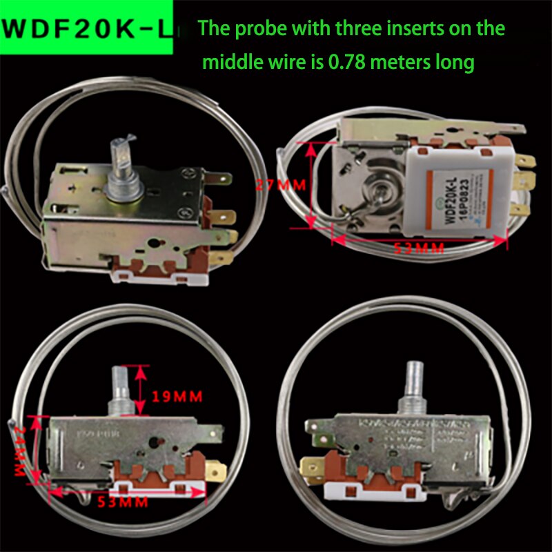 1pc Refrigerator Thermostat for refrigerators, freezers, freezing appliances other accessories refrigerator 250V 0.68/0.7m