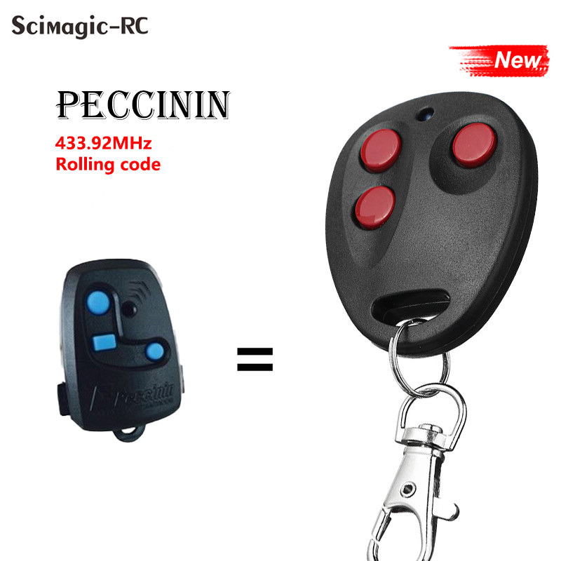 Peccinin remote control 3 Buttons Garage Door gate opener 433.92Mhz Remote Rolling Code