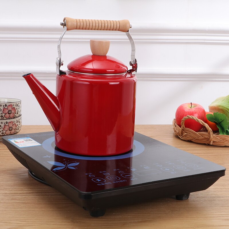 2.4L waterkokers koffie koken gereedschap keramische theepot Emaille ketel kan op elektromagnetische oven/aardgas/kolen gas