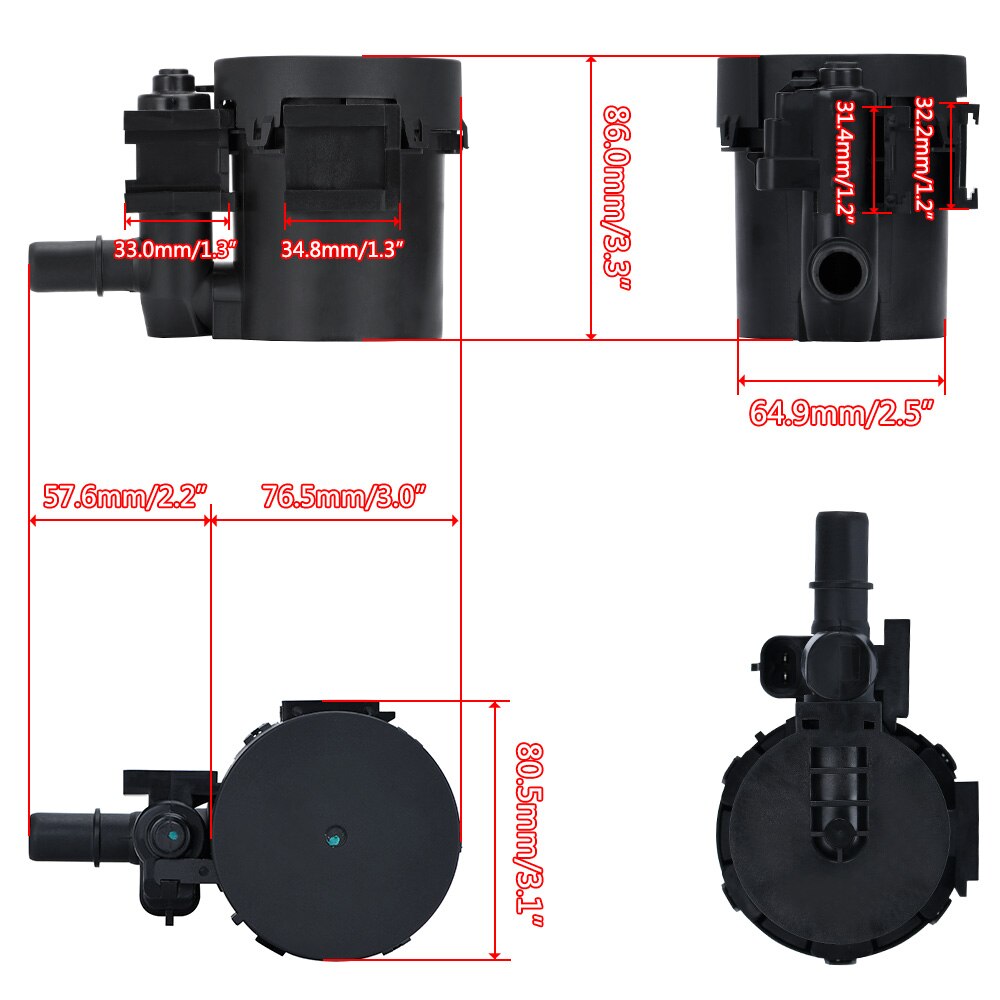 Vapor Canister Purge Vent Solenoid Valve EVAP 25932571 for 03-10 GMC Cadillac Hummer Chevy Silverado Suburban Tahoe WLR-VPS02
