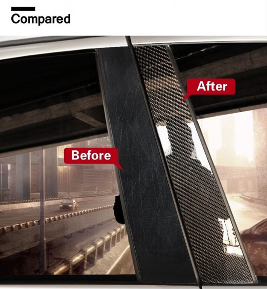 3/5M Rolls Carbon Fiber Auto Sticker Anto Deur Kofferbak Beschermende Strip Auto Deur Drempel Anti Scratch Tape waterdichte Sticker