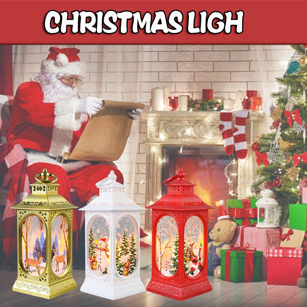 Kerst Lantaarn Led Lichtgevende Creatieve Decoratie Draagbare Lantaarn Kleine, Prachtige, Mooie Decoratie Maison