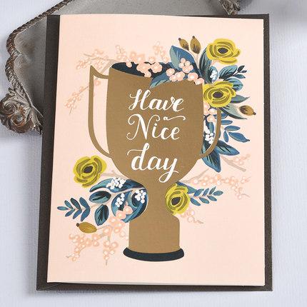 5pcs 16 kleur Patroon Papier Wedding Bridal Shower Bericht Parel Jaar Anniversary Mode Stijl is clea Kaart: style 14