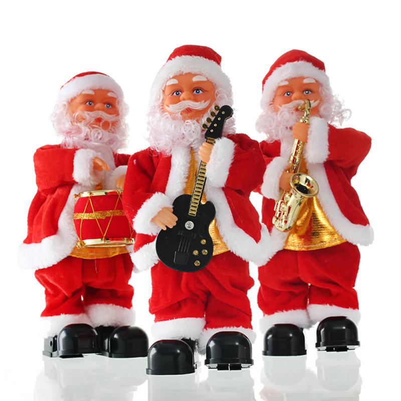 Julepynt julemanden synger dansende elektrisk legetøj børn dage år jul til børn