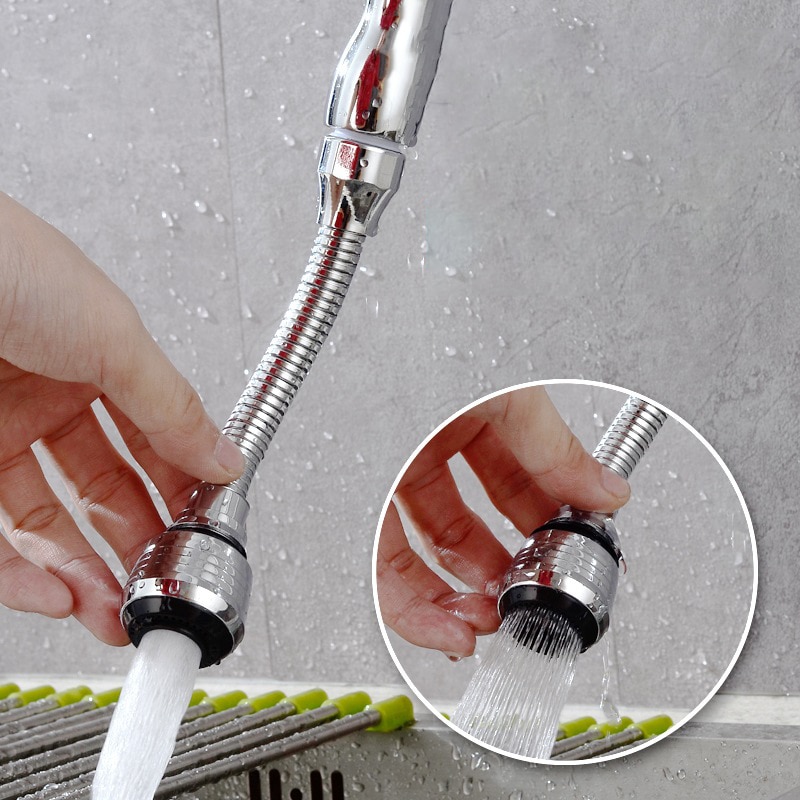 Fleksible vandhanehoveder forlængere køkkenvask vandhaner badeværelse bruseredskaber