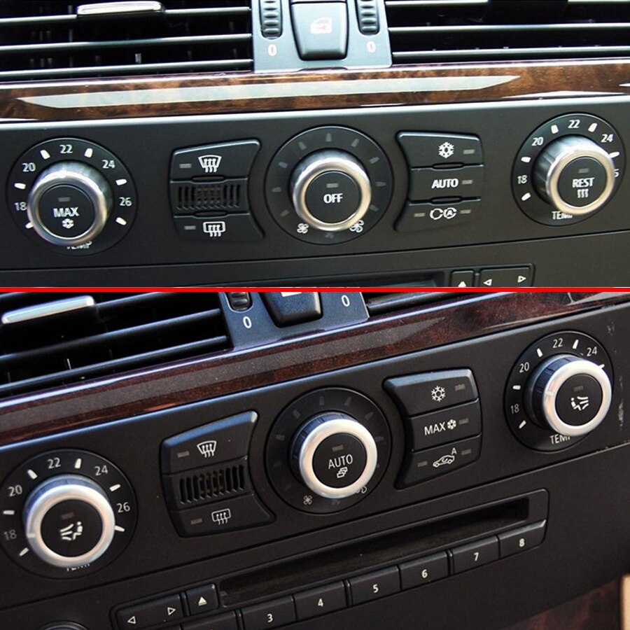Klimaanlegg panel bryter knapp sentral kontroll knott deksel max auto off hvile sete ventilasjon for bmw 5 serie  e60 03-10
