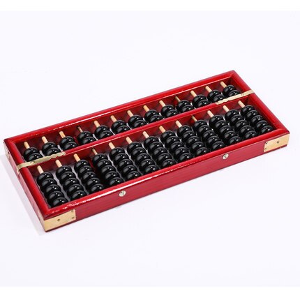 Calculadora clásica antigua con marco de madera, juguete de cuentas de plástico para desarrollar las matemáticas de los niños, Abacus, de inteligencia: Plata