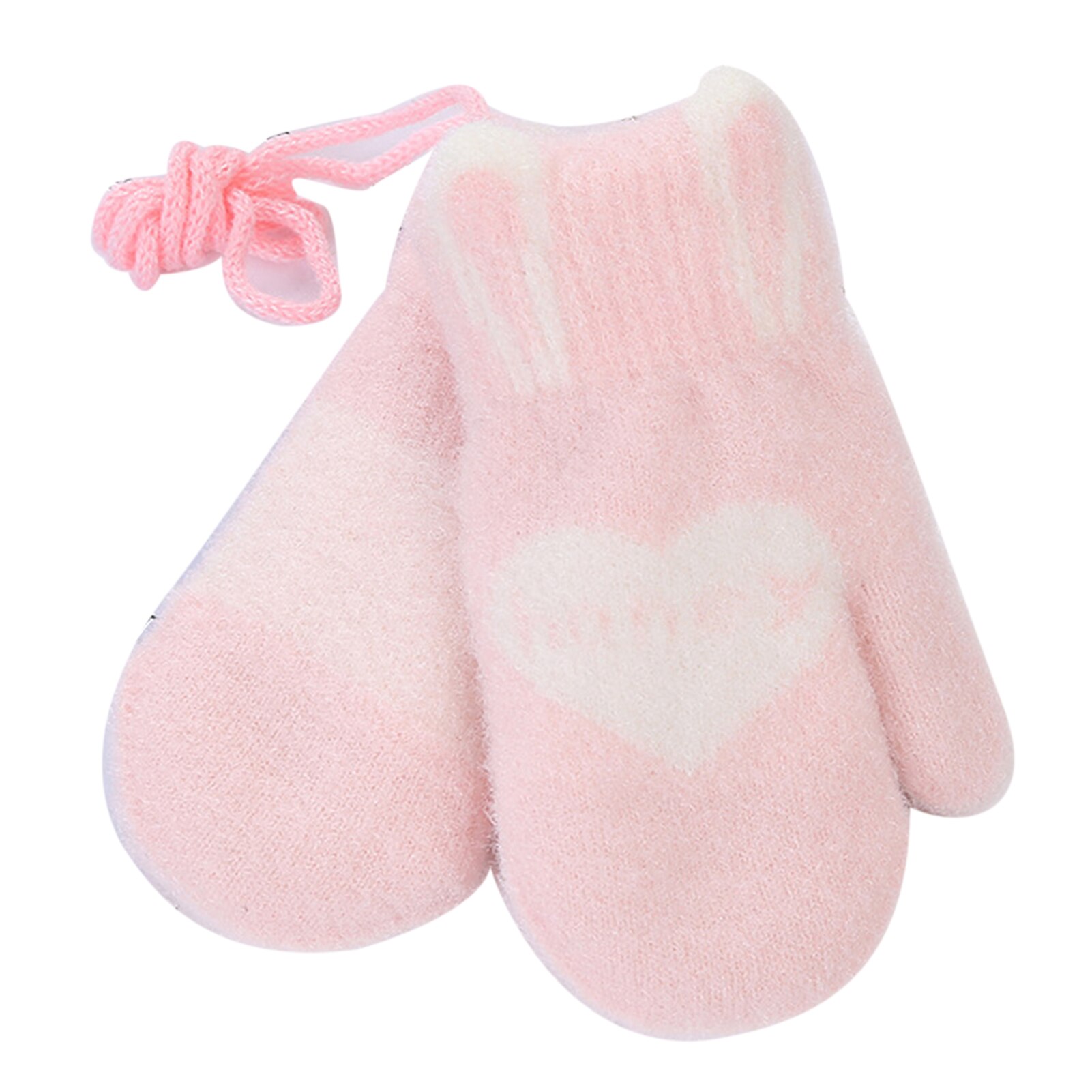 Winter Gestrickte freundlicher Handschuhe Warme Nette Liebe Herz aufbringen Honig Buchstaben Gestrickte Handschuhe Fäustlinge Kind Jungen Mädchen 0-3 jahre alt