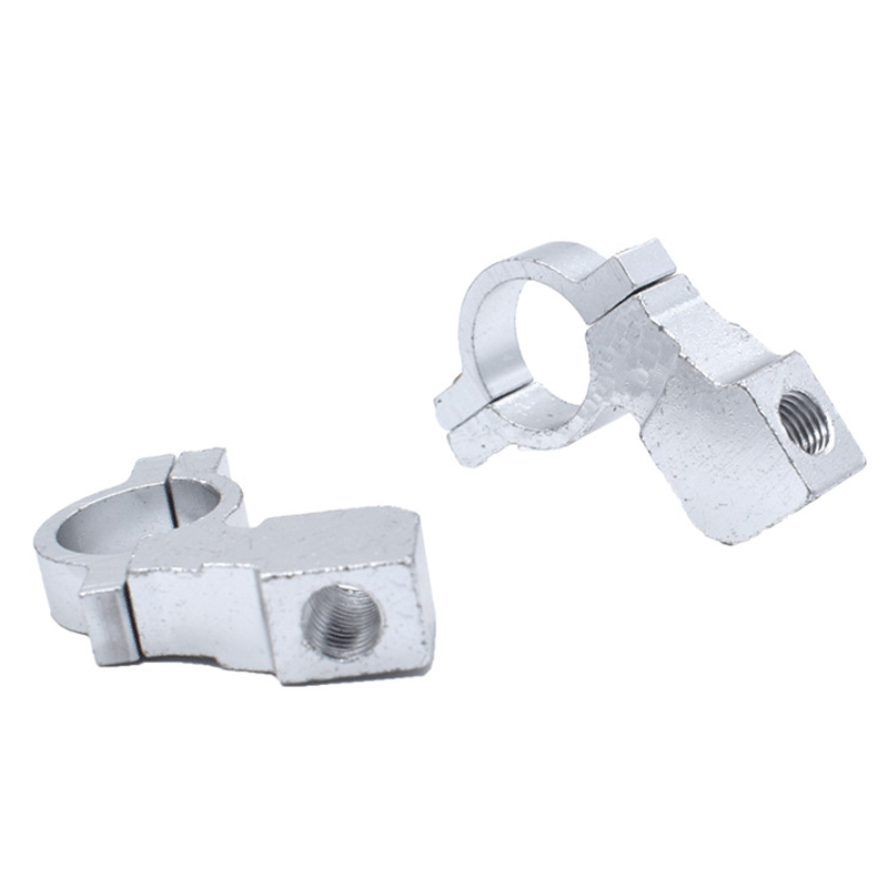 2 szt. Uniwersalny motocykl silnik ATV lusterko wsteczne uchwyt mocujący adapter uchwyt śruba zaciskowa CNC aluminium 22mm 7/8 "kierownica: Szampan