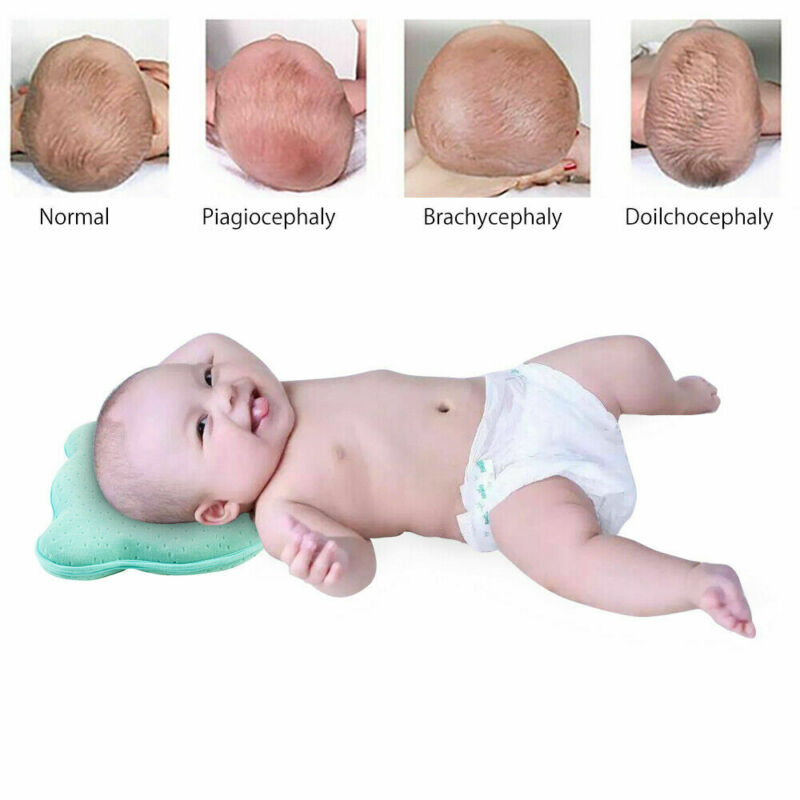 Blød nyfødt baby pude hukommelse skum spædbarn baby pleje forhindre flad hoved pude forme pude sovende positioner beskytte