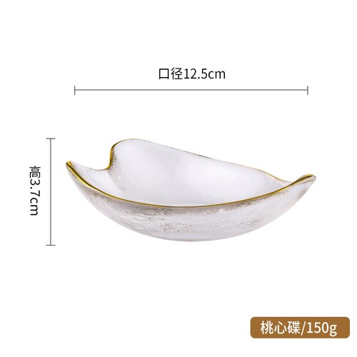 Food Luxury Plate Set Dinning Modern Glass Breakfast Dessert Plate Salad Serving Vajilla Completa De Platos Dinnerware DL60PZ: heart plate