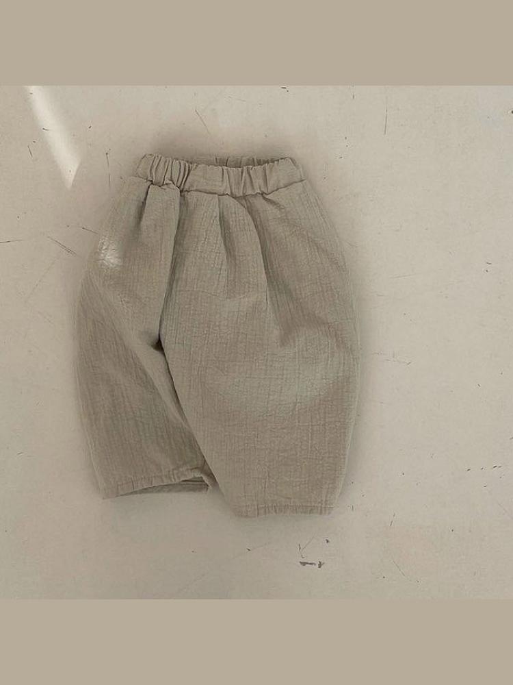 2022 Summer Baby Loose Casual Cropped Pants Comfortable Mosquito Pants Children Trousers Infant Boys Pants Baby Girl Pants: pants3 / 9M 73cm