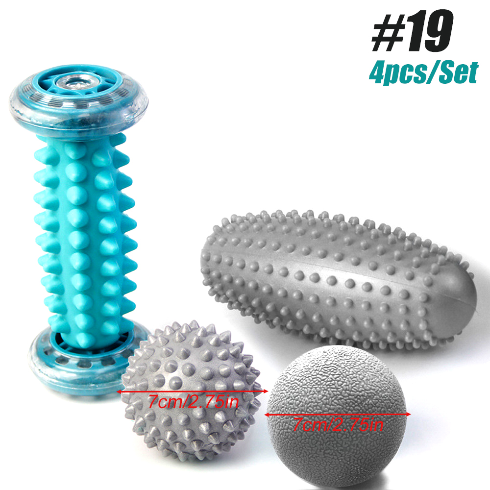 Massage Ball,Foot Pain Therapy Kit,Plantar Fasciitis,Heel Spur,Sore Muscles,Trigger Point - Back,Arm,Neck,Leg Circulation Roller: DARK GRAY