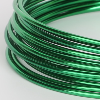 3/10 Meter Anadized Dia Aluminium Draad 1/1. 5/2/2.5mm Soft Ambacht Veelzijdige Geschilderd Aluminium Metalen Draad Voor DIY Sieraden Bevindingen: Dark Green / 2.5mm  3Meters