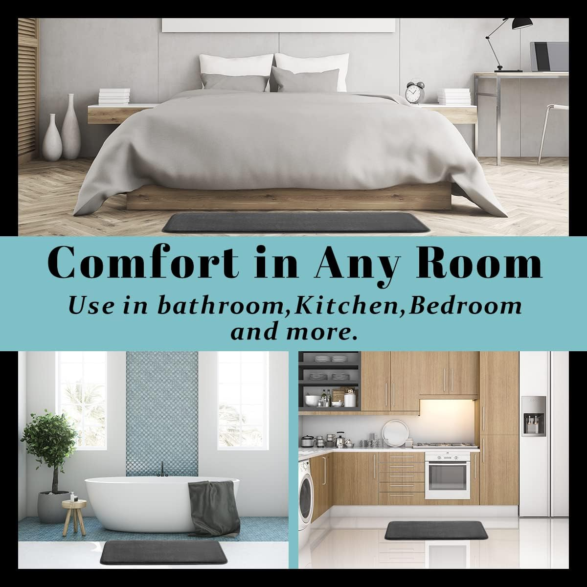 Alfombrilla absorbente antideslizante para baño, Alfombra de terciopelo Coral para puerta, decoración del hogar