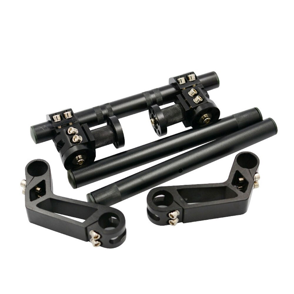 Mechanische Arm Stijl Motorfiets Aluminium Verstelbare Stuur Foundation 22Mm 7/8 "Voor Scooter Minibike Go Kart Straat Fiets: Black