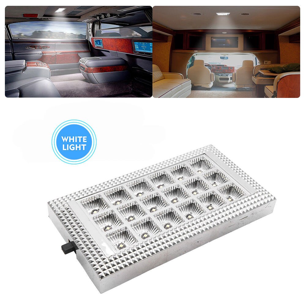 12V 18 LED Interior Ceiling Roof Light For Caravan Bus Camper Boat Light Lamp