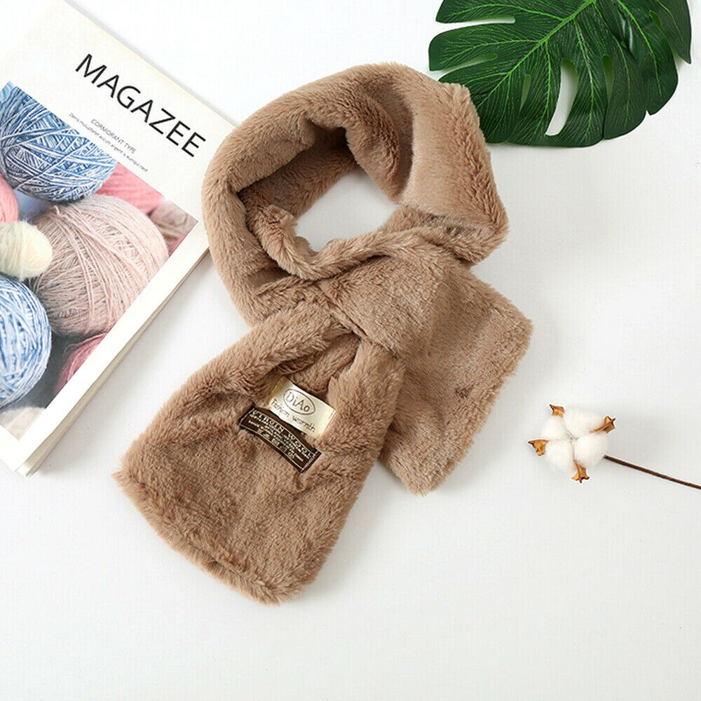 Accessoires pour bébé, écharpe douce pour enfants, garçons et filles, cache-cou d'hiver, foulards en patchwork pelucheux, châle: 17