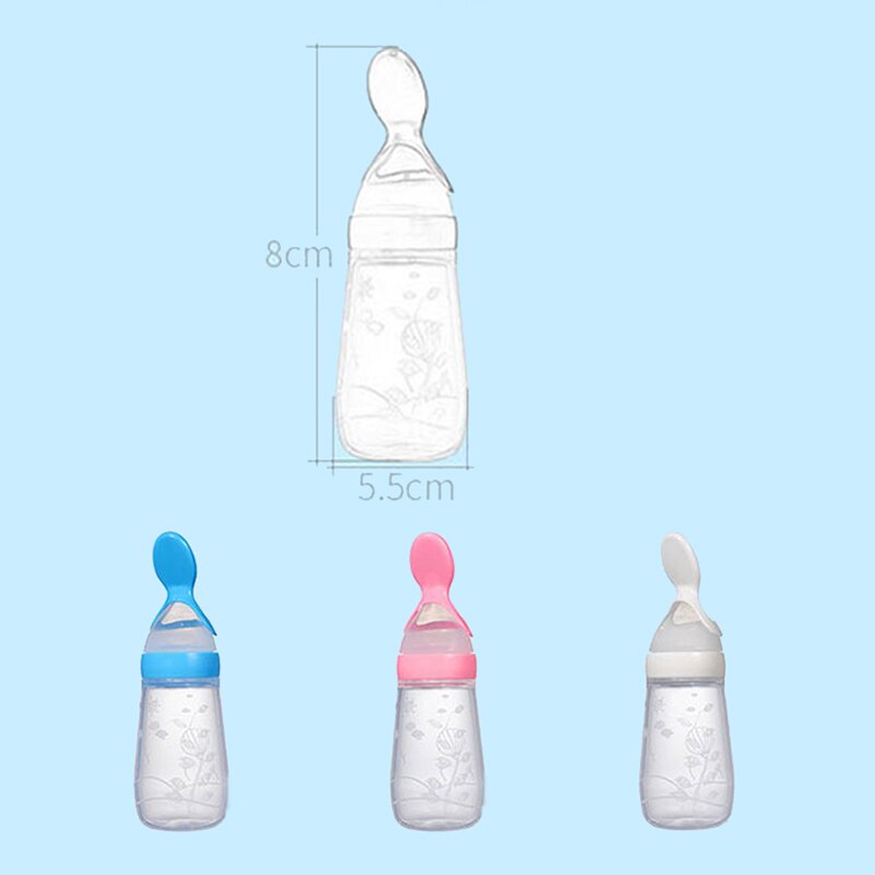 Biberon d'alimentation pour bébé 125ML, 1 pièce, biberon pour -né, Style à pression, fournitures d'alimentation pour bébé, cuillère