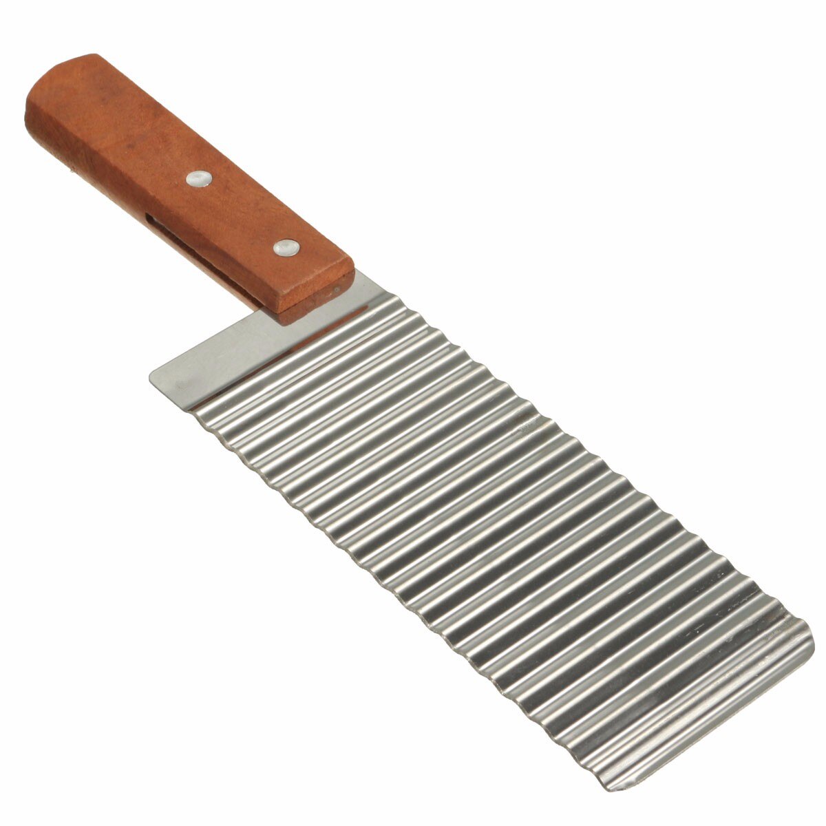 26.5cm rostfria potatischivare deg grönsaksfrukt crinkle vågig skivkniv potatisfräs chopper pommes frites