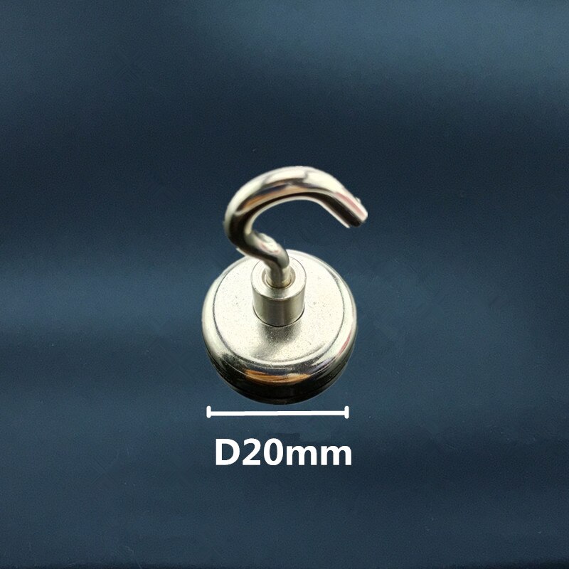 2 stk neodymmagnetkrog superkraft stærk mini magnetisk cirkulær bøjle forbundet hjem køkken væg holder køleskabsbøjle nyttigt: 20