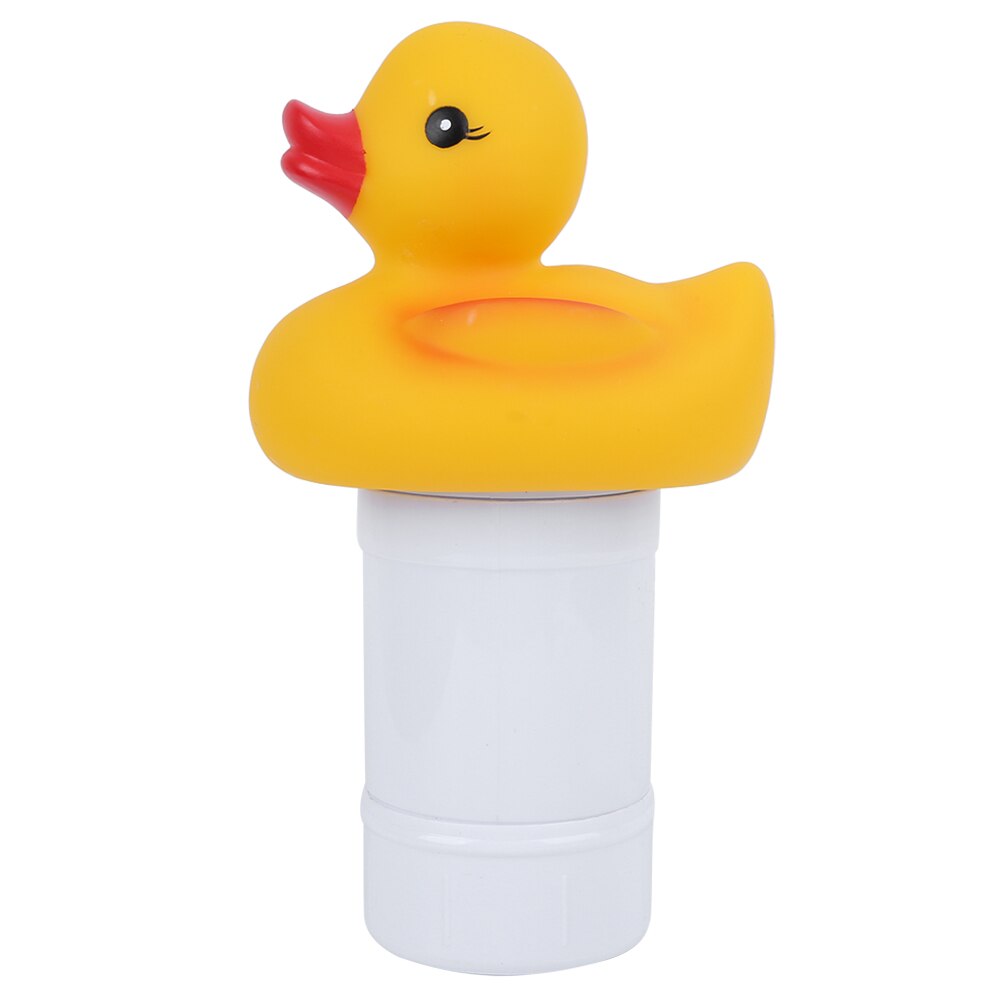 Pool tillbehör pool söt anka-form flytande kemisk klor dispenser för 0.5-1in tablett flytande