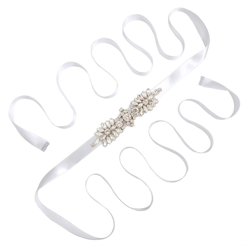 Steentjes Trouwjurk Riem Bruids Riem Trouwjurk Accessoires Bruiloft Riem Bruids Riem Bruidsmeisje Riem SCS49: white