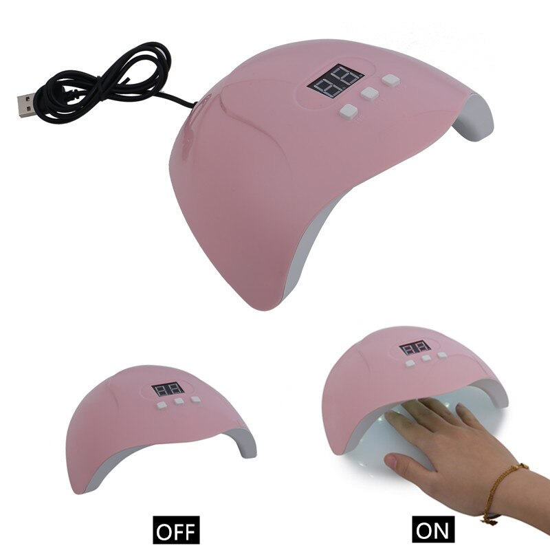 36w negletørker uv gellakk neglelampe til tørking gjeting negler lakk manikyr maskin med 18 stk lampe perler uv ledet lampe