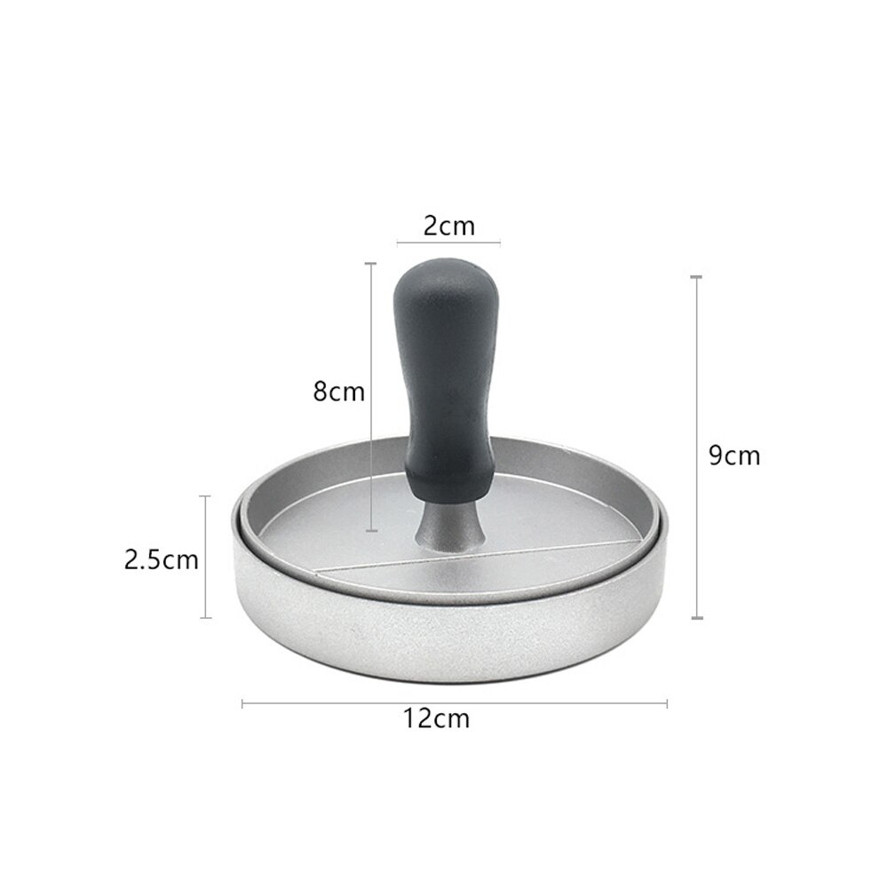 11 cm Hamburger Meat Beef Grill Round Shape Hamburger Press Aluminum Alloy Burger Press Patty Maker Mold