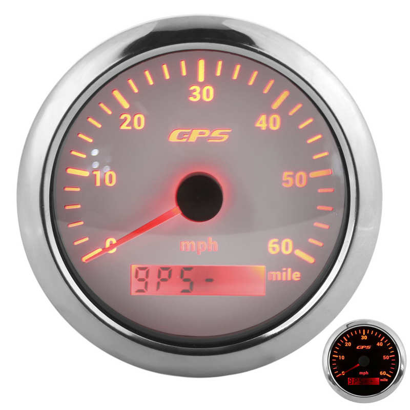 Speed Odometer GPS Speedometer Adjustable Backlight IP67 Waterproof for Boats for RVs