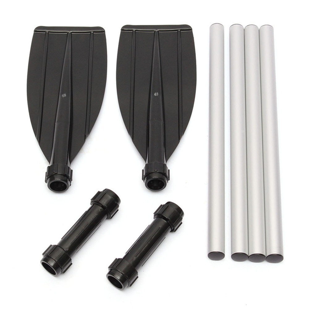 2 Stuks Afneembare Monteren Versterkt Aluminium Boot Oars Peddel Lange Roeispaan Pvc Opblaasbare Boot Vissen Kajak Kano Peddel Pad