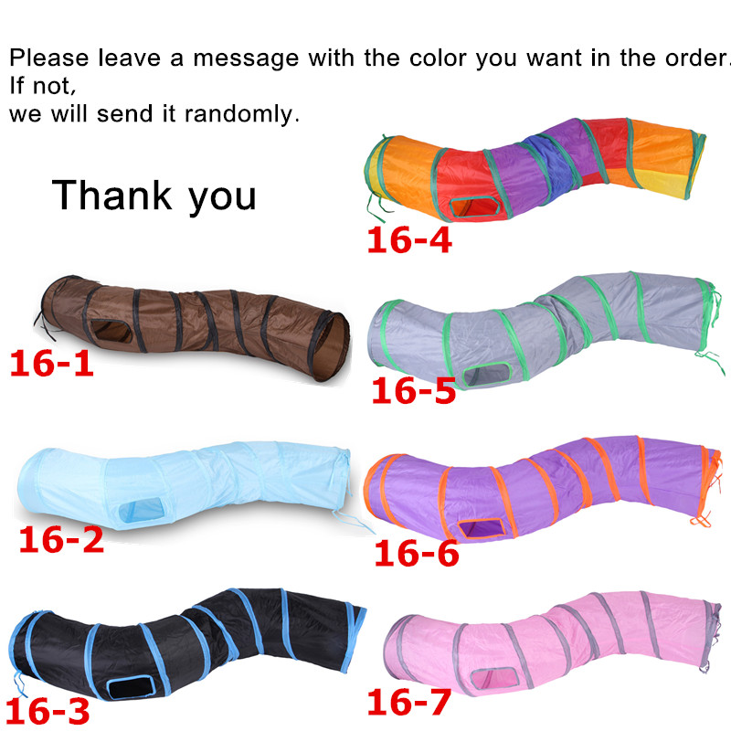 Indoor 2/3/4 5-way Collapsible Cat Tunnel Tube Kitty Tunnel Bored Cat Pet Toys Peek Hole Toy Cat Puppy Kitty Kitten Rabbit: 16