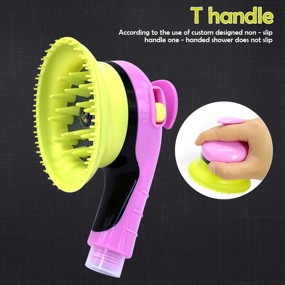Pommeau de douche pour animaux de compagnie, brosse de bain pour chiens et chats, peigne de douche, accessoires de lavage pour animaux de compagnie, Massage d&#39;arrosage, toilettage