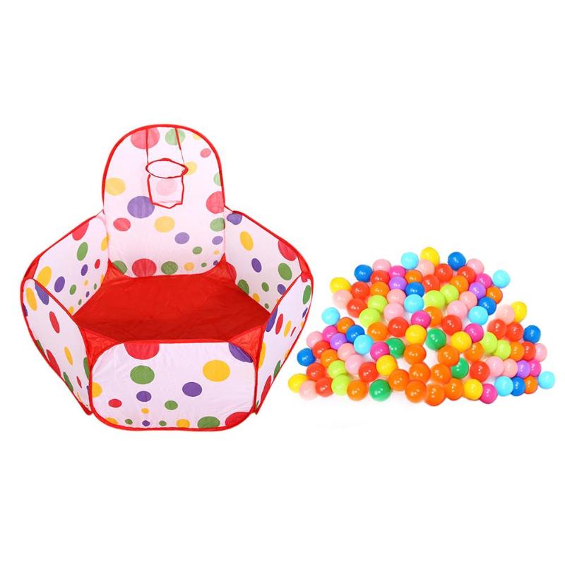 Tragbare 3 In1 Baby Zelt Kind Krabbeln Tunnel Spielen Zelt Haus Ball Pit Pool Zelt für Kinder Spielzeug Ball Pool ozean Ball Halter Set: 07