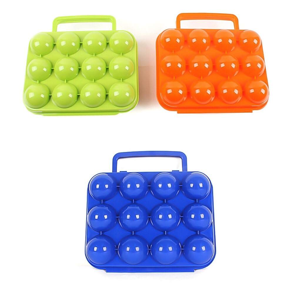 Outdoor Camping Tableware Portable Camping Picnic BBQ Egg Box Container Egg Storage Boxes Travel Kitchen Utensils Camping Gear