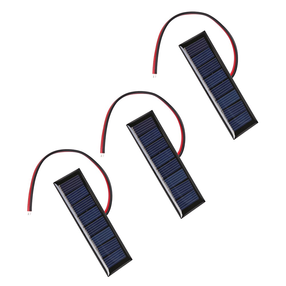 Mini panneau solaire en PET 5V 60ma, cellule solaire polycristallin, panneau photovoltaïque pour chargeur de batterie 3.6V, jouet bricolage LED 2 pièces