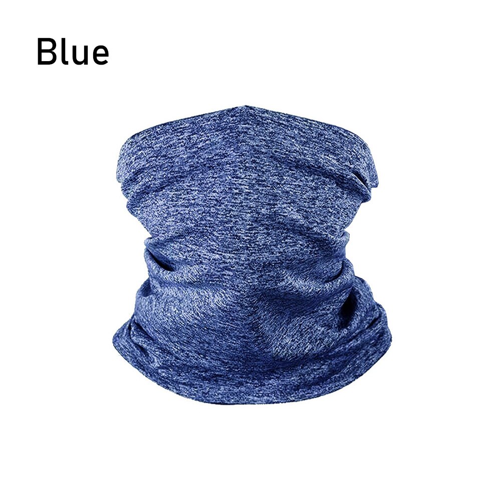 1pc lapsen puhtaan värin maaginen huivi näkymätön tasku puolikasvot kaulasuojus huivi pölytiivis bandana ulkopyöräilyvaruste: Sininen
