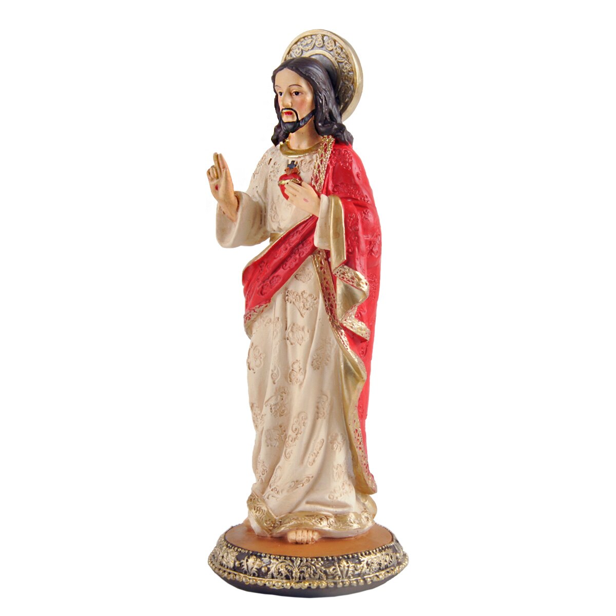 FIGURINE religieuse résine sainte famille STATUE, jésus sacré coeur STATUE, sainte vierge marie STATUE, notre-dame de LOURDES: Sacred heart jesus