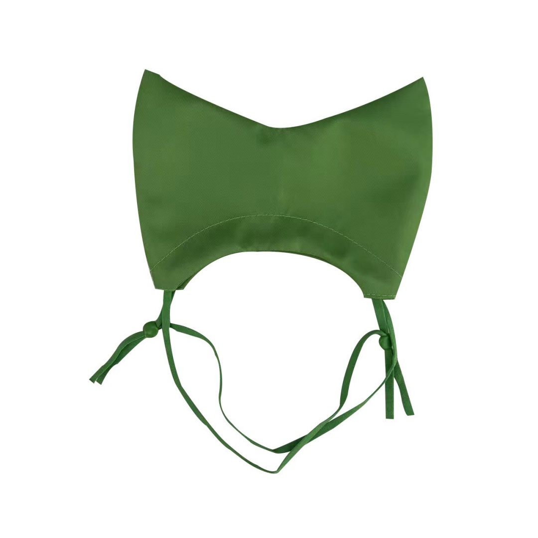 Cat Shower CapAdjustable Pet Grooming Hat Waterproof Bathing Hat with Ear Cover Cat Bathing Raining Cap: green