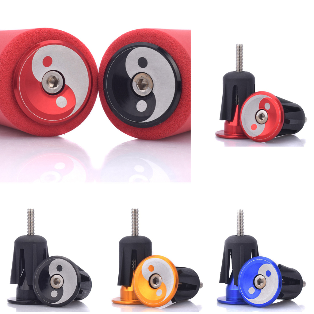 Paquete de 2 tapones para manillar de bicicleta de montaña y carretera, tapones para extremos, tapones