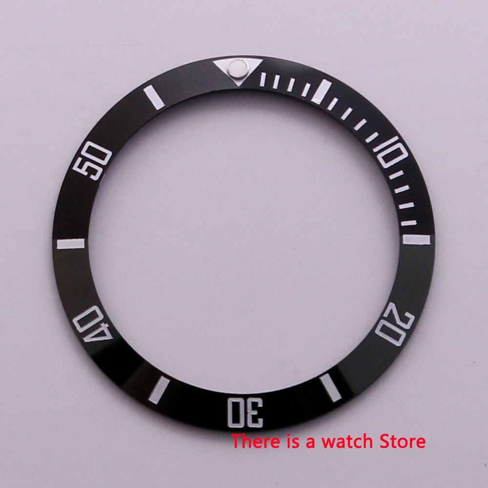 38mm ceramic bezel insert luminous dot fit 40mm watch case SUB Automatic men's watch: NO1